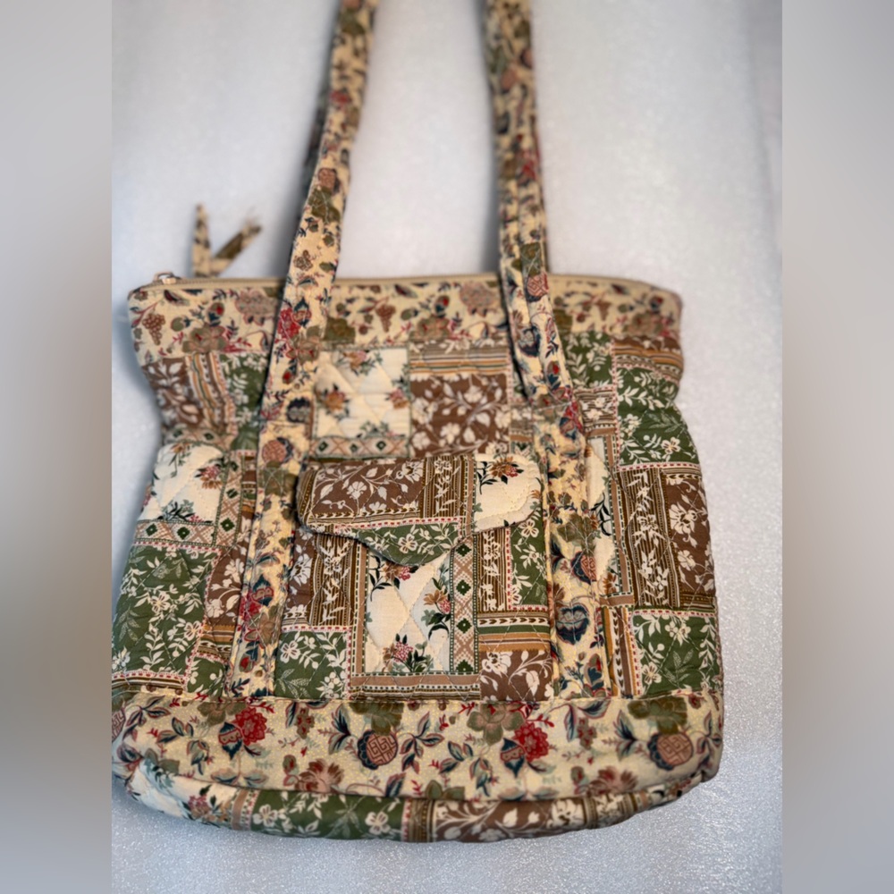 Vintage Elegant Patchwork Tote Bag - image 4